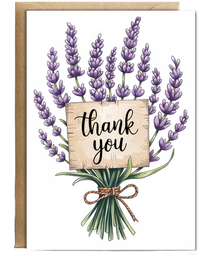 Thank You - Lavender Sprigs