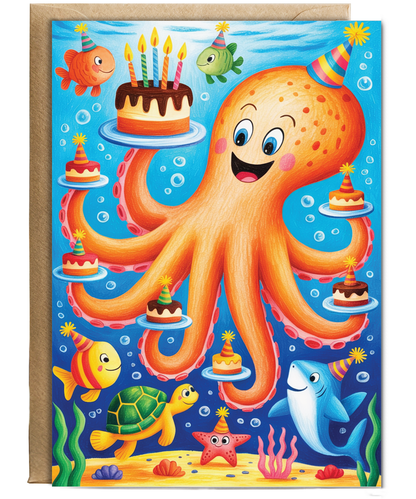 Kids Birthday Octopus sealife