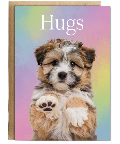 Hugs - Puppy Giving a Hug
