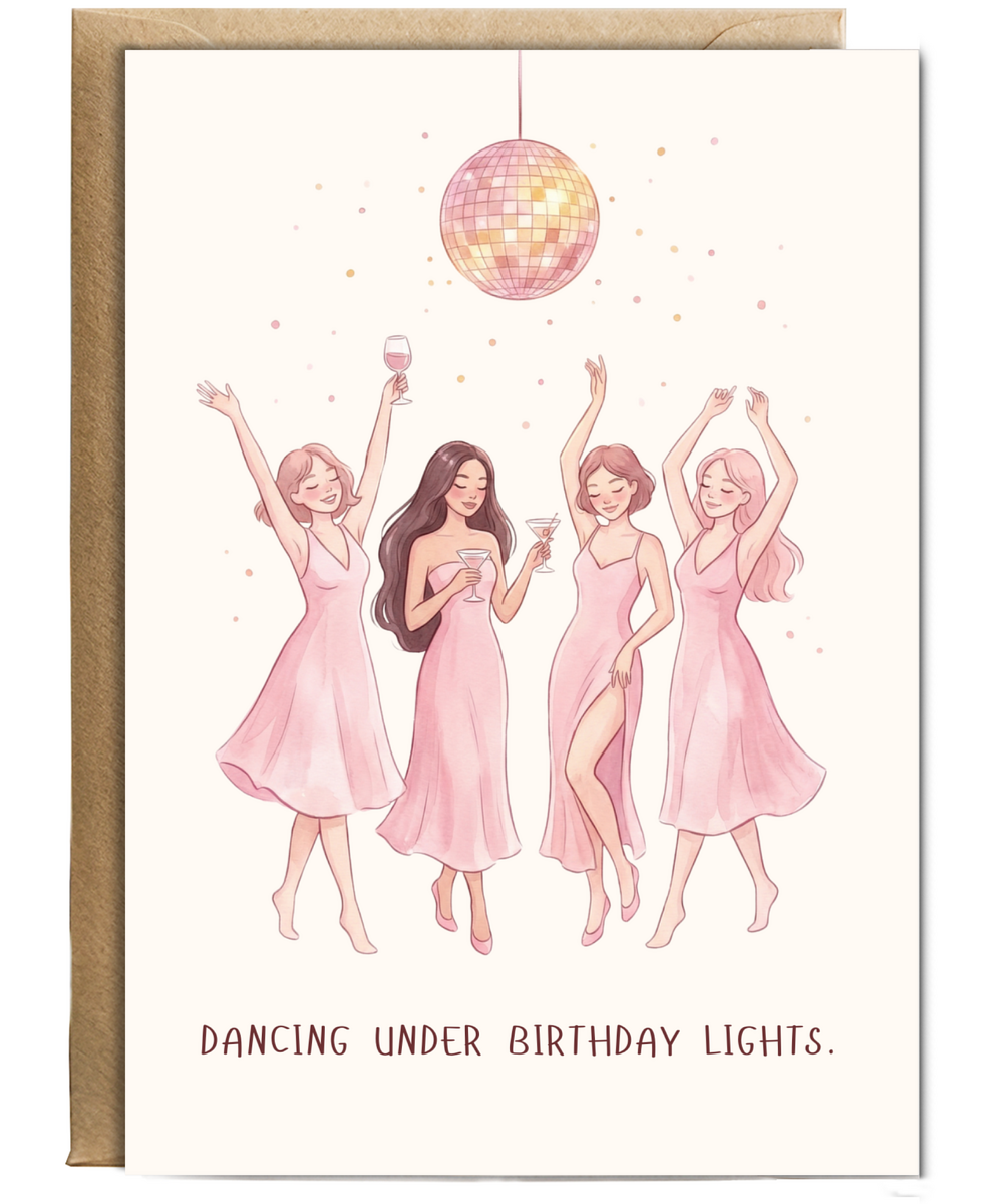 dancing under birthday lights happy birthday celebration best friend