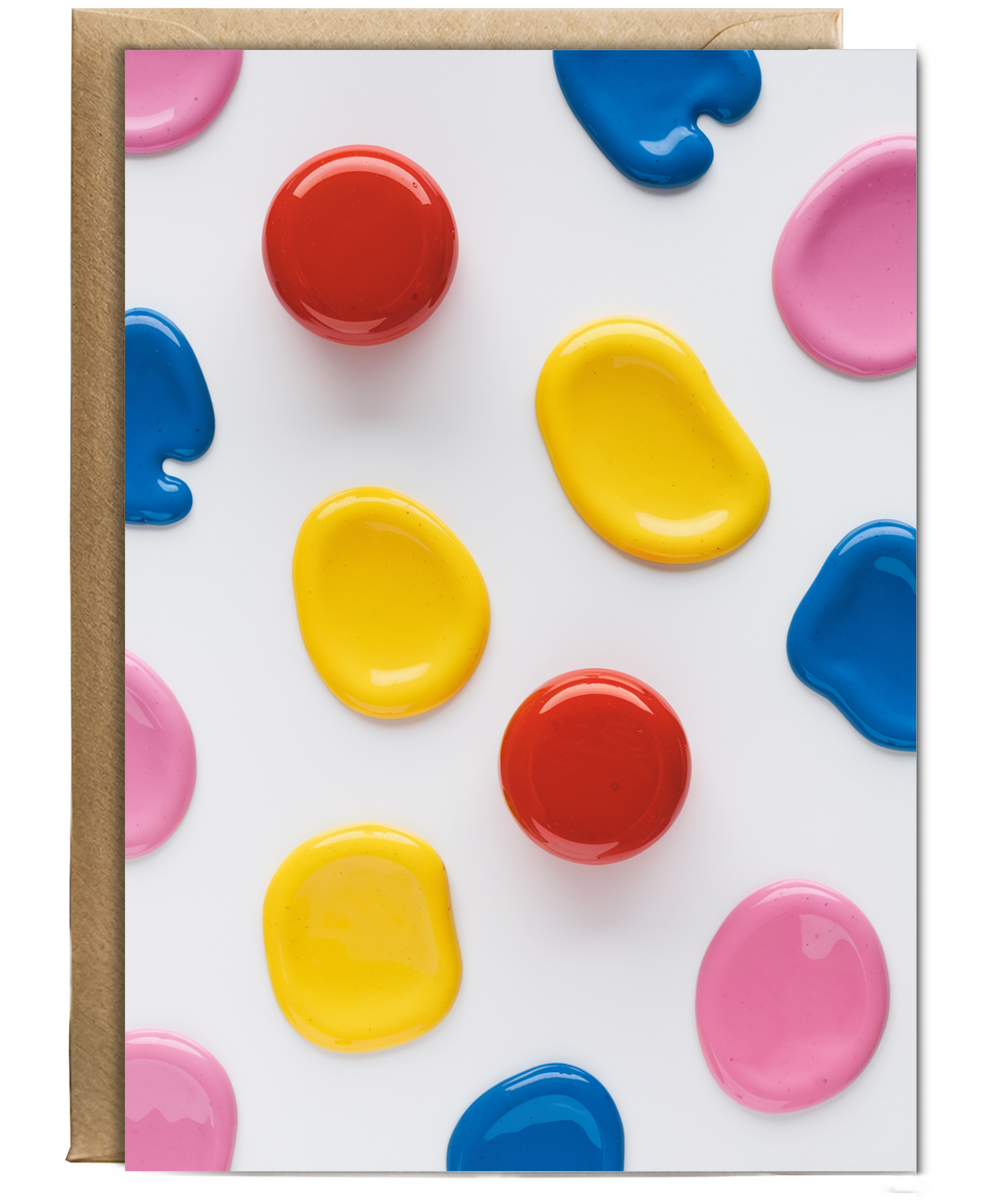 Pop of Color with Painted Dots