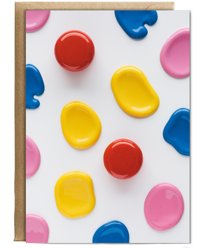 Pop of Color with Painted Dots