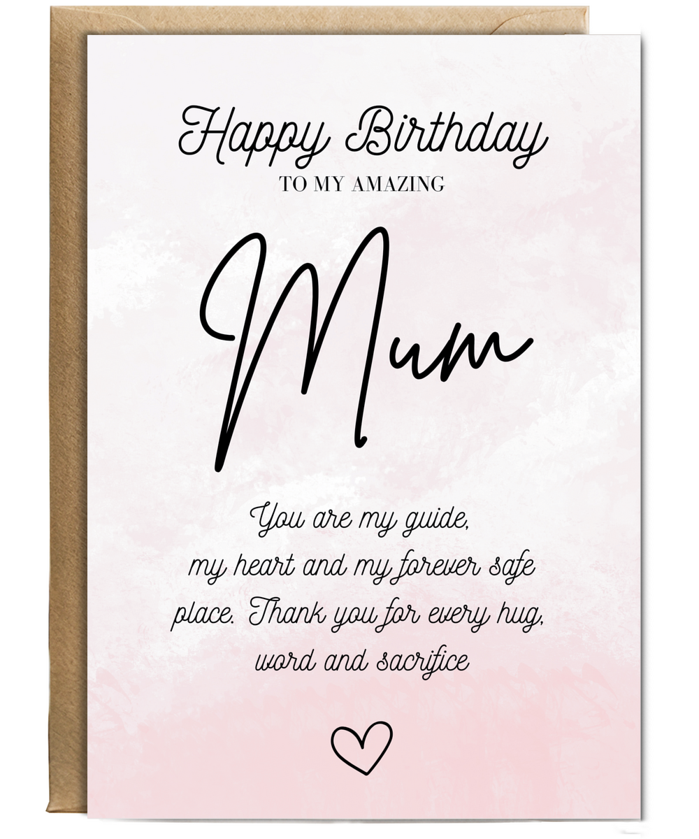 Gold Happy Birthday Mum