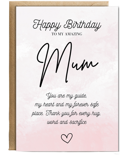 Gold Happy Birthday Mum