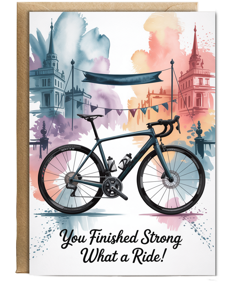 you finished strong, what a ride