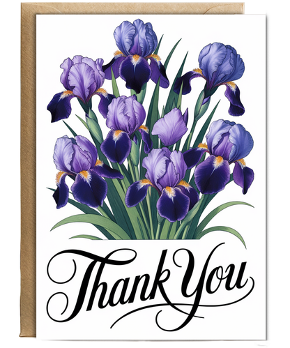 Thank You - Iris in Full Bloom