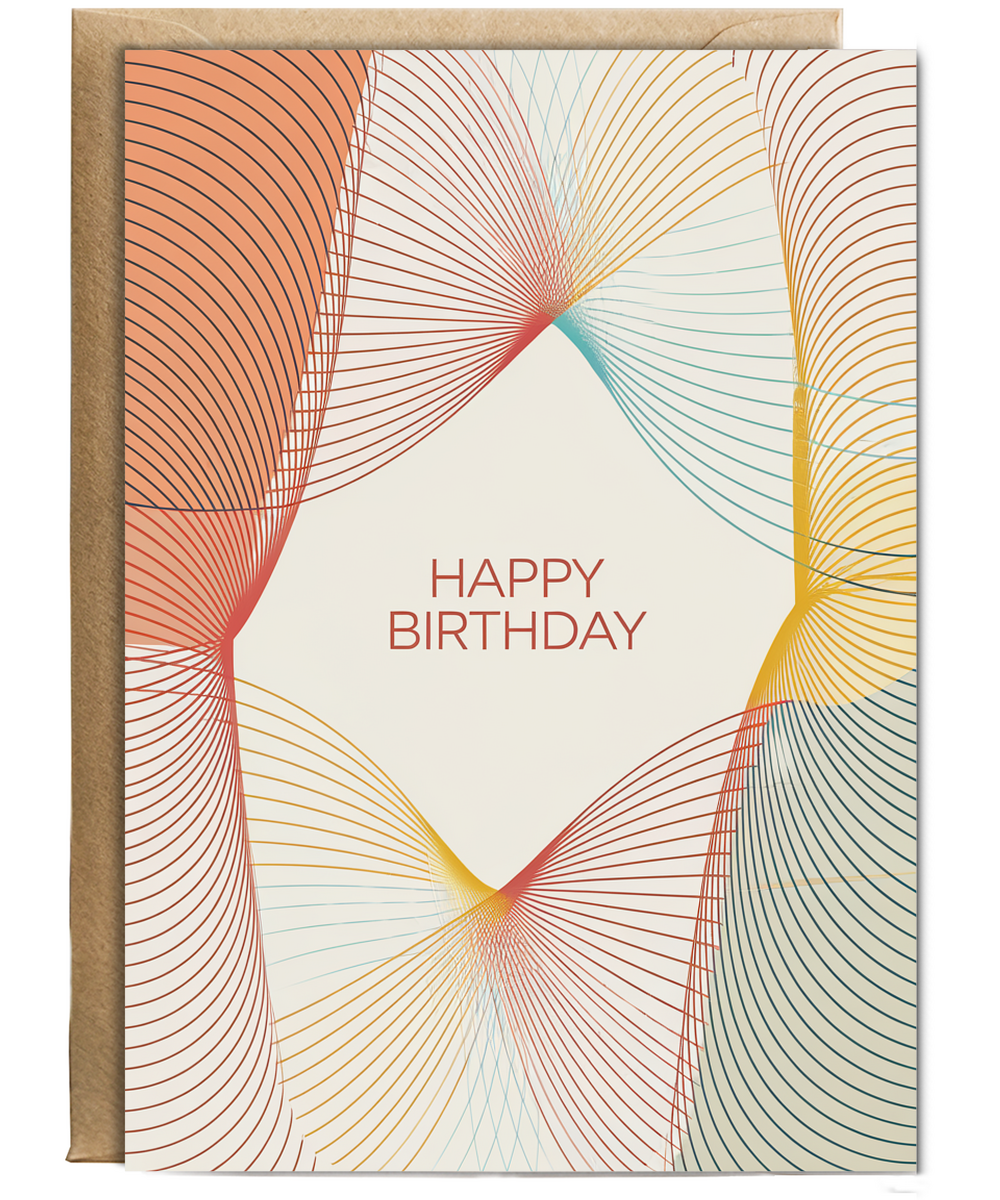 Overlapping Curves in Bright Colors