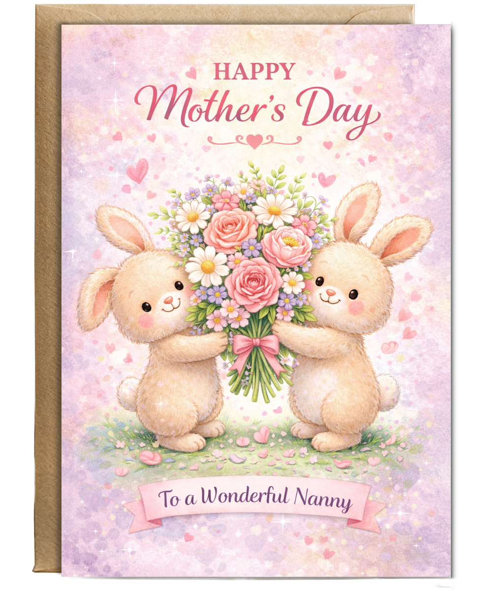Happy Mother's day to a wonderful nanny adorable bunnies
