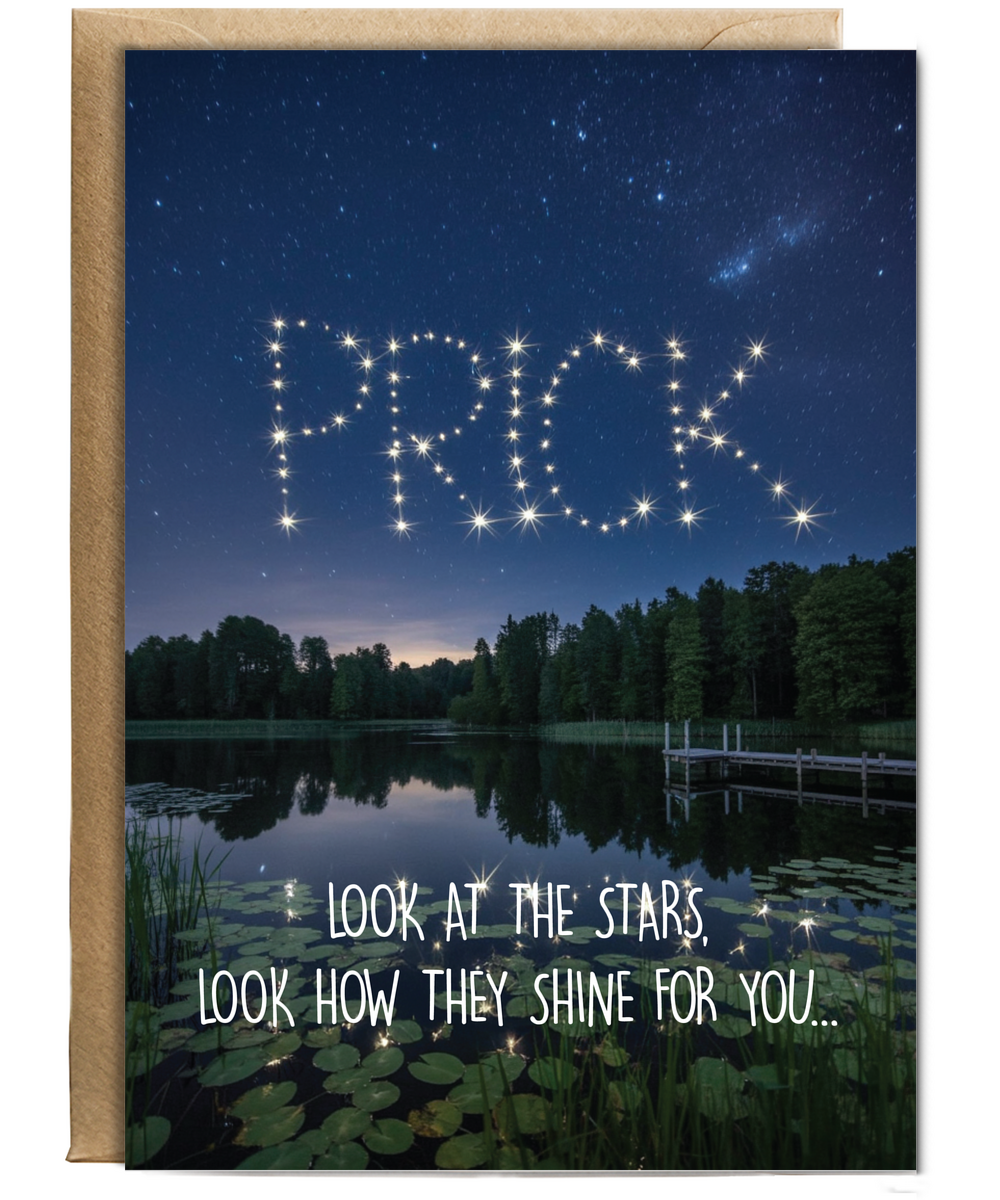 Look at the stars prick