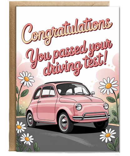 congratulations you passed your driving test daisies