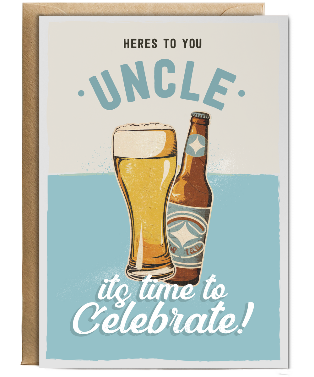 Heres to You Uncle Retro Beer