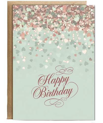 Happy Birthday Card confetti illustration