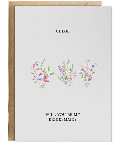 Perso will you be my bridesmaid