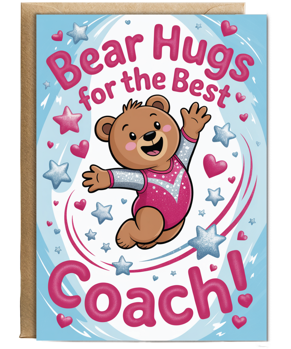 Nursery teacher bear hugs