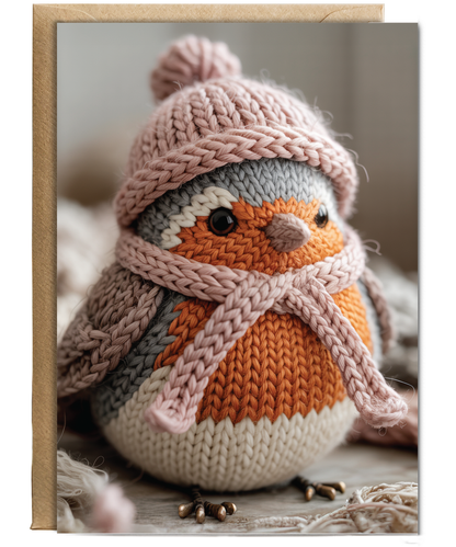 Knitted robin
