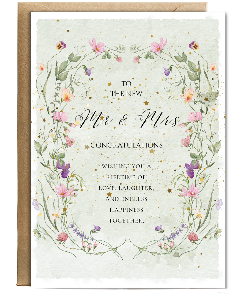 A5 To the new Mr & Mrs