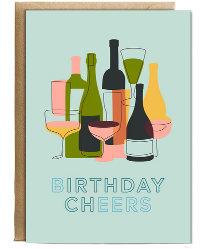 Birthday Cheers Card for man unisex drink beer
