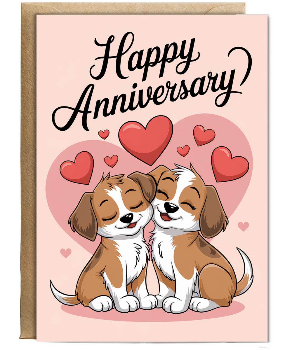 Happy Anniversary - Puppy Couple
