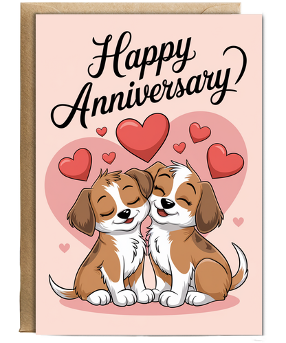 Happy Anniversary - Puppy Couple