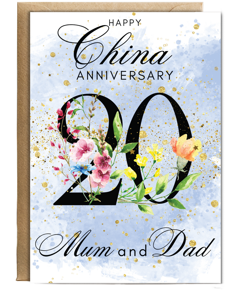 A5 China anniversary mum and dad
