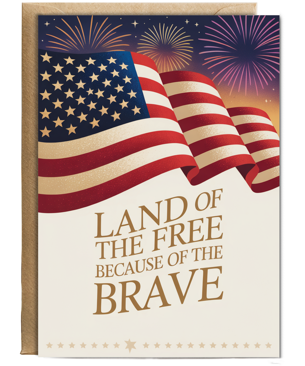 Land of the free because of the brave