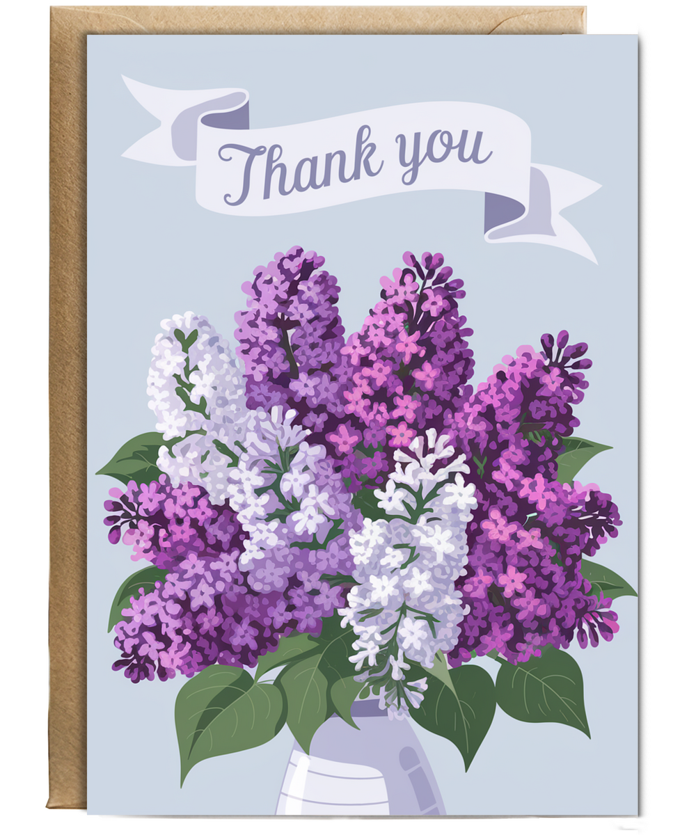 Thank You - Bouquet of Lilacs