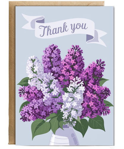 Thank You - Bouquet of Lilacs