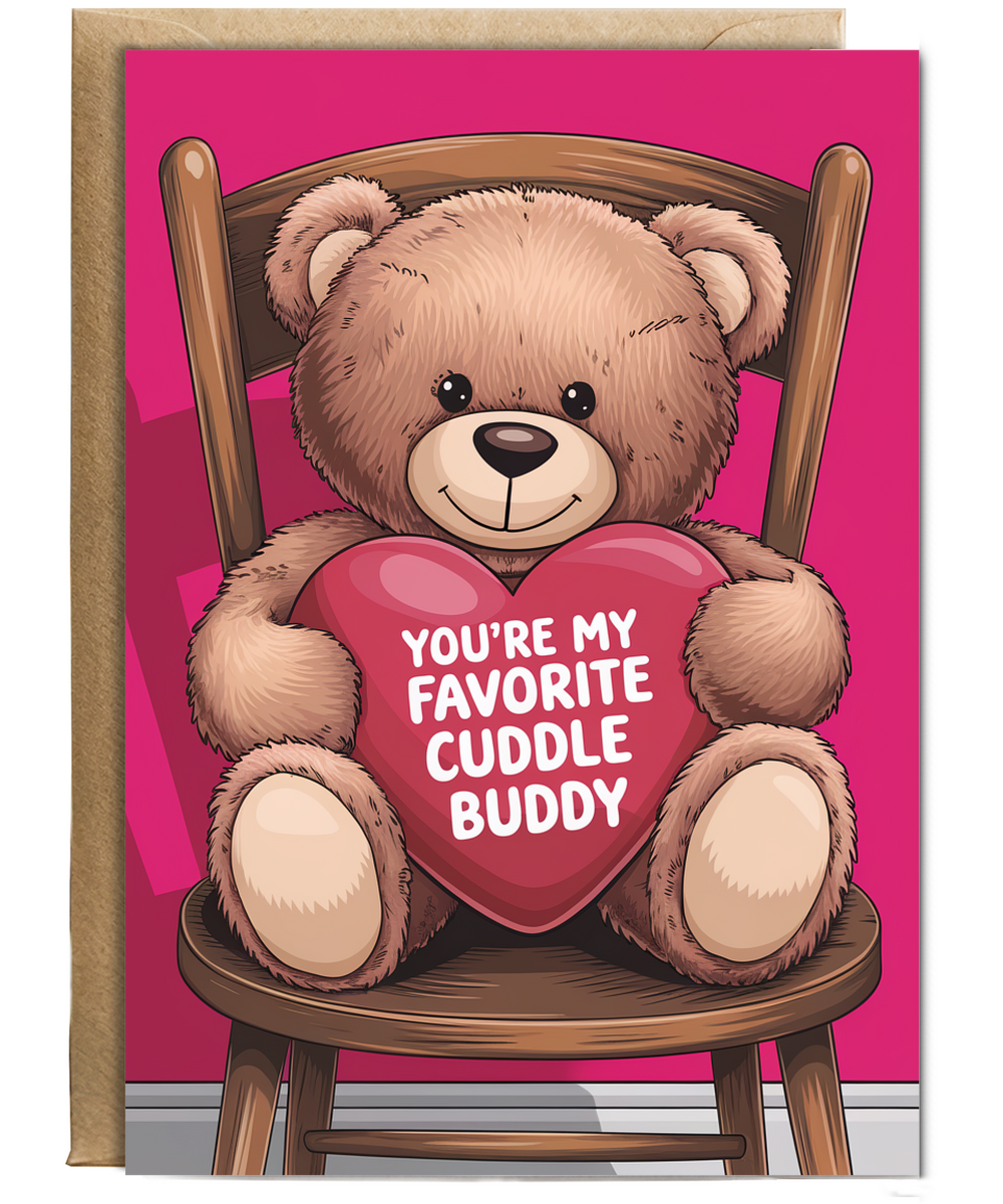 You’re my favorite cuddle buddy Greeting Card