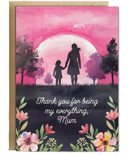 Thank You for Being My Everything, Mum Mothers Day Card