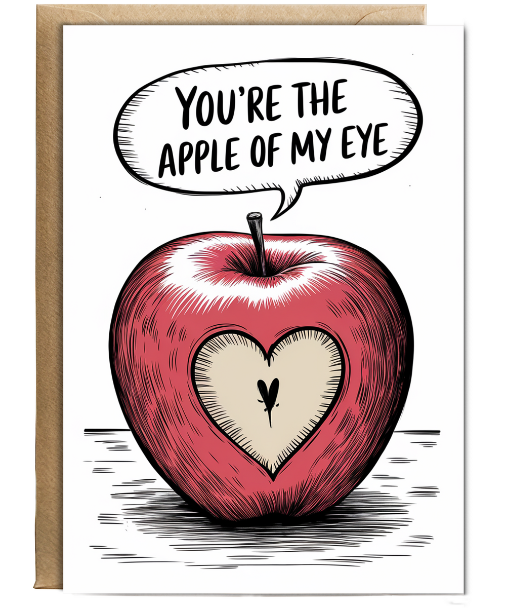 You’re the apple of my eye Greeting Card