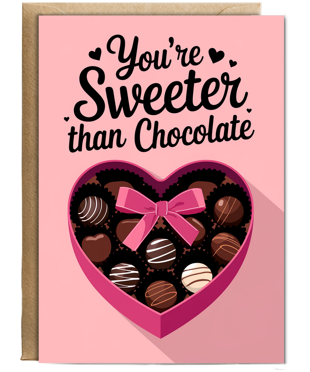 You’re sweeter than chocolate Greeting Card