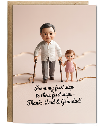 Fathers Day Card Thanks Dad Grandad!