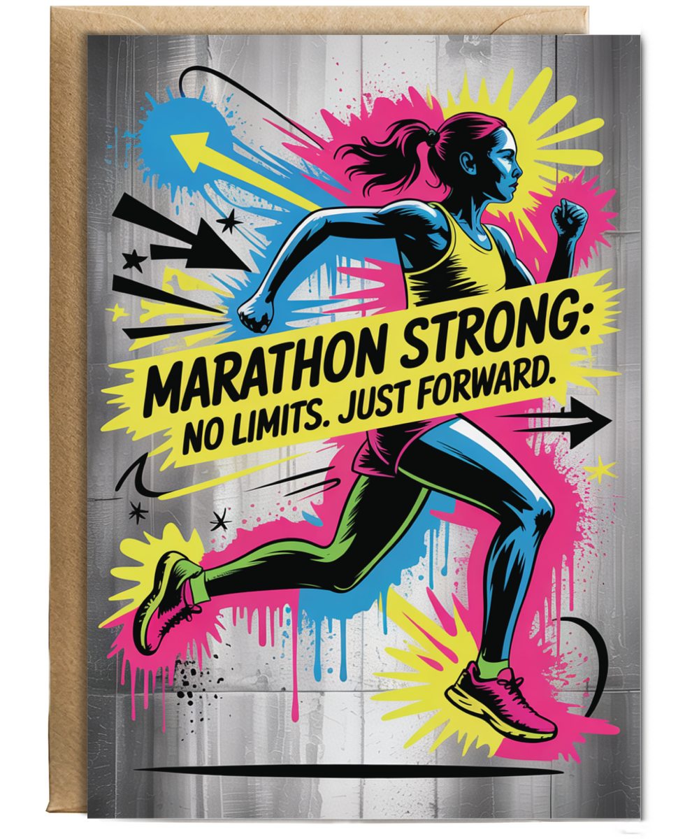 marathon strong Graffiti Style