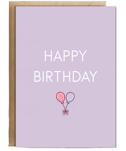 Happy Birthday Card for best friend pastel colour