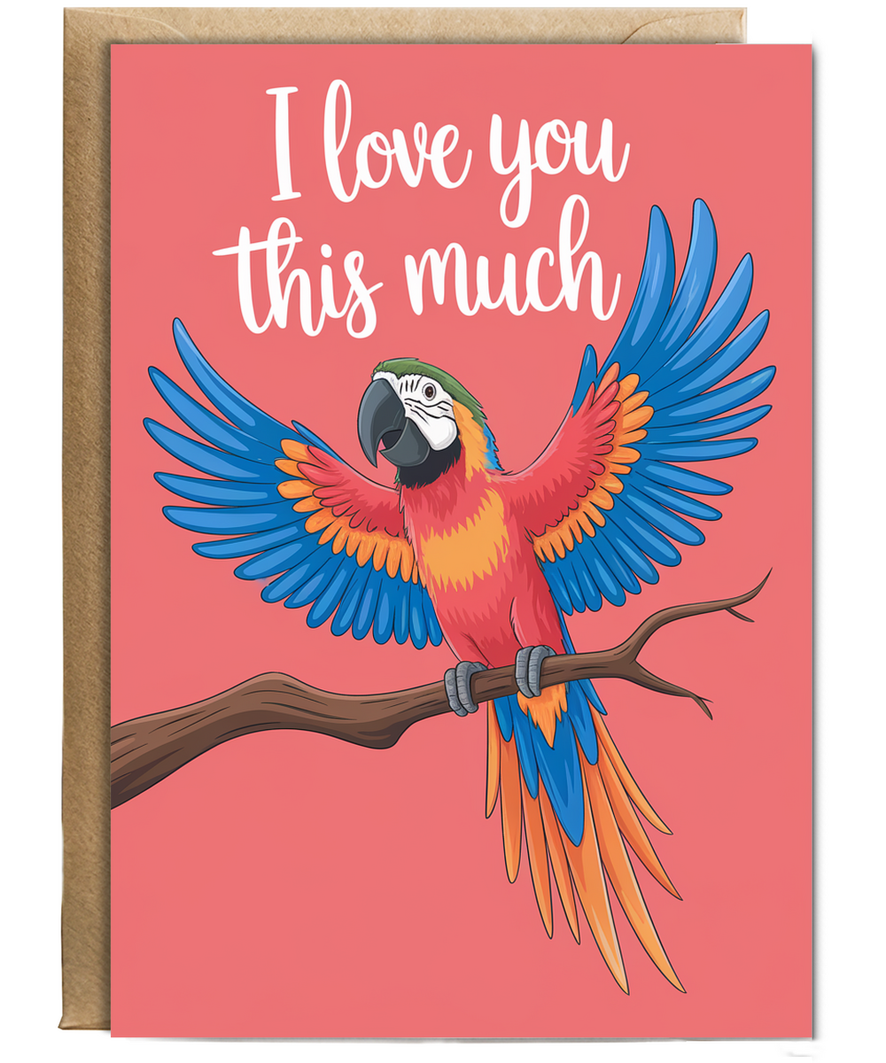 Valentines Day CardI Love you this much