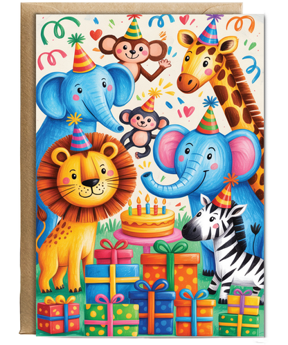 Kids birthday safari animal party