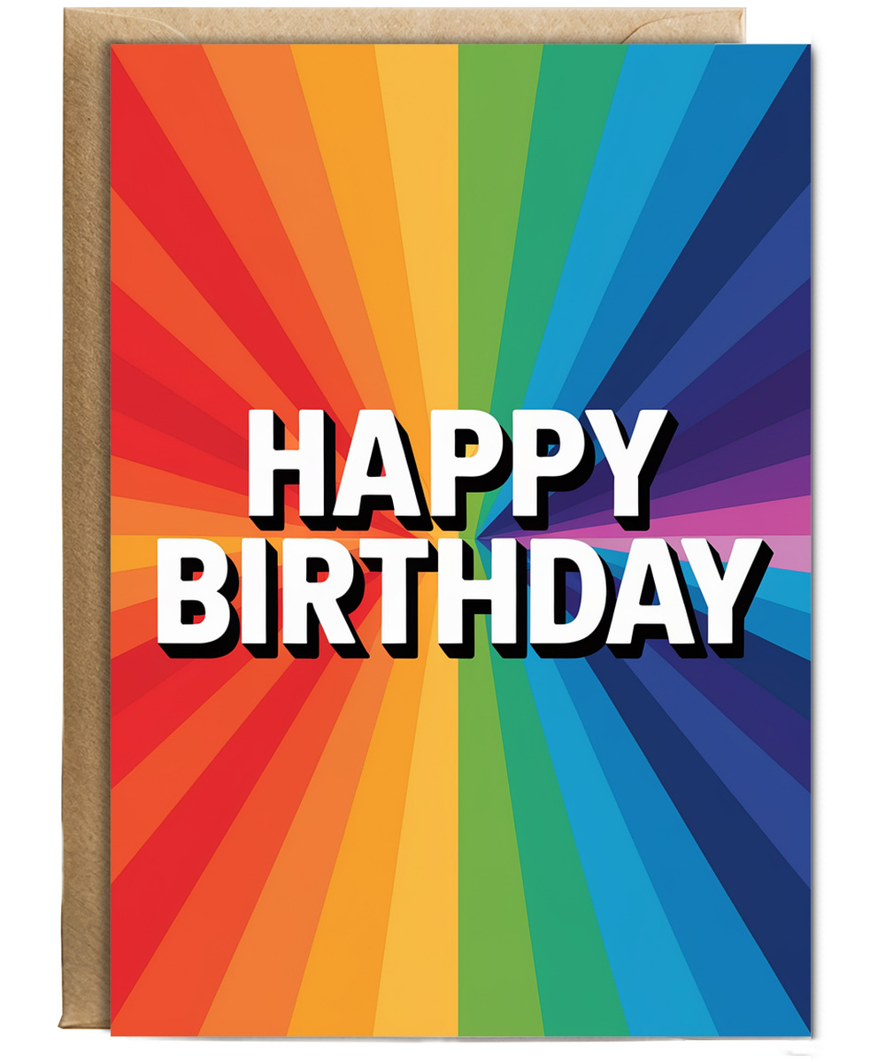 Striped Rainbow Background