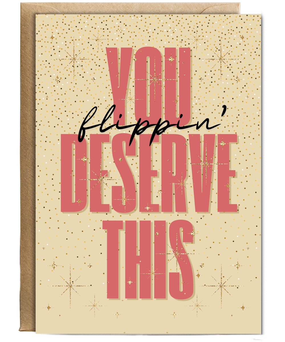 Well Done Card New Job Promotion Award You Flippin Deserve This