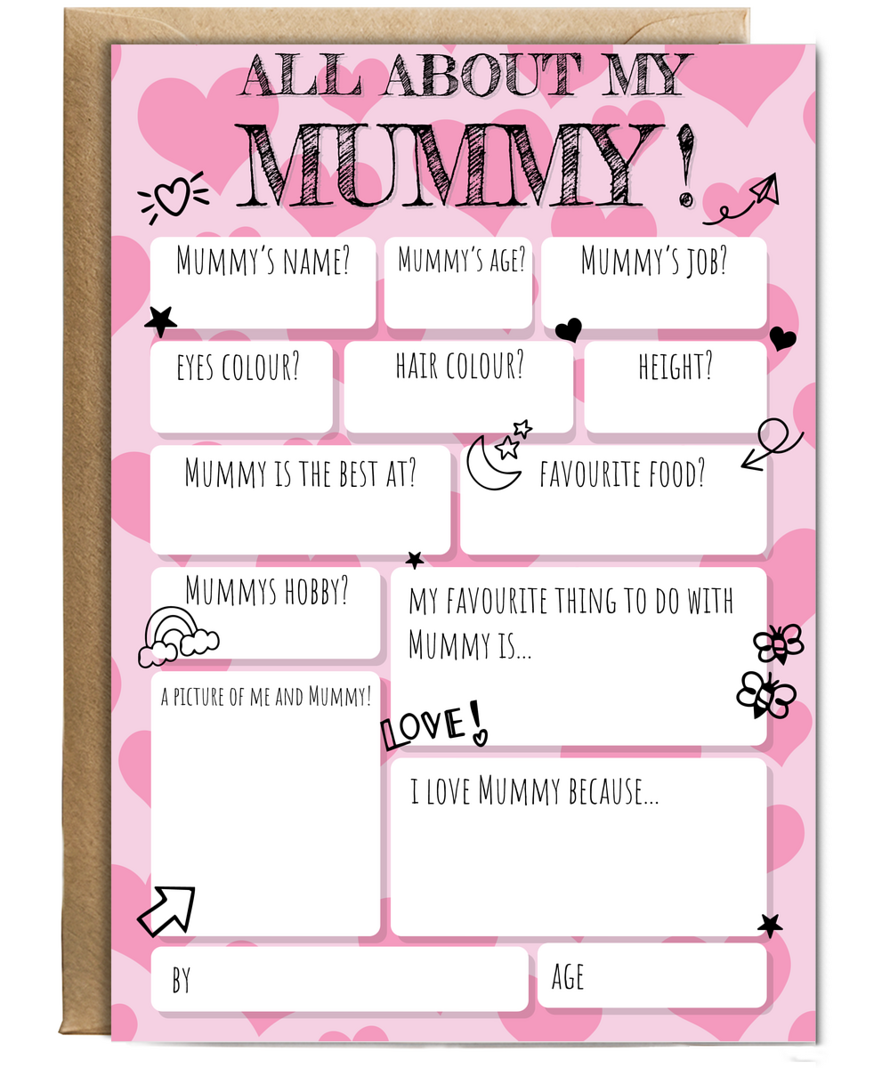 All about Mummy fill in