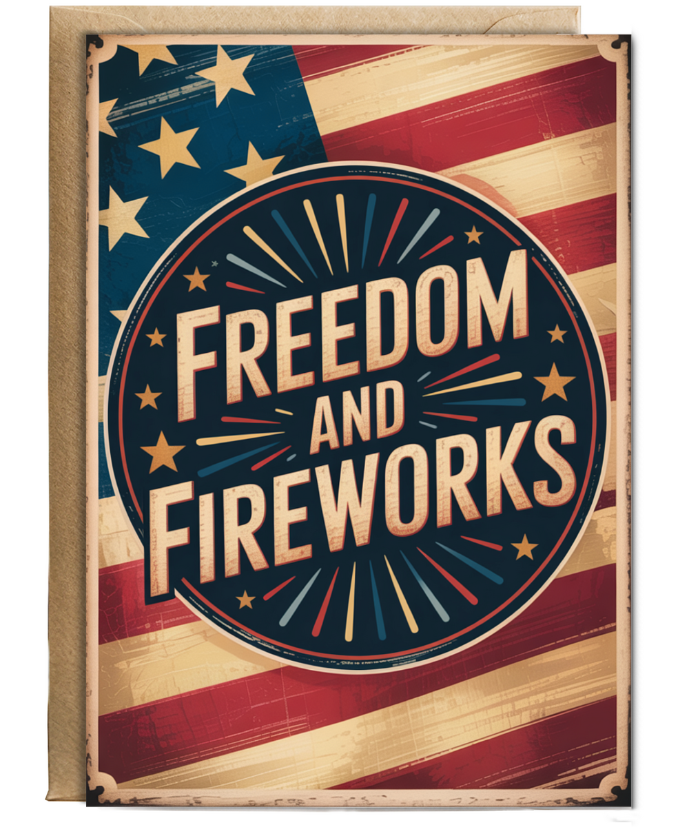 Freedom and Fireworks 4th july