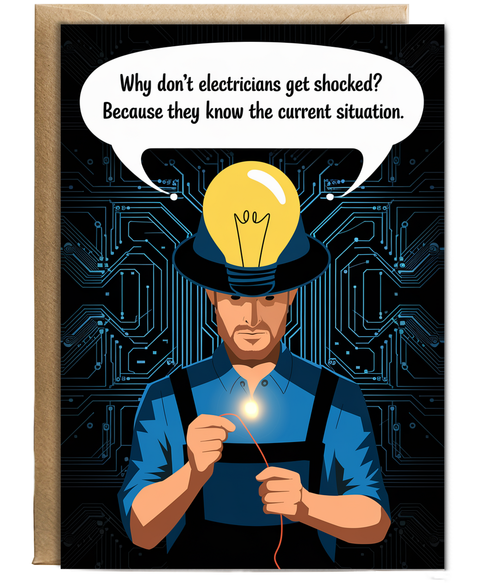 Why don’t electricians get shocked? Because they know the current situation.