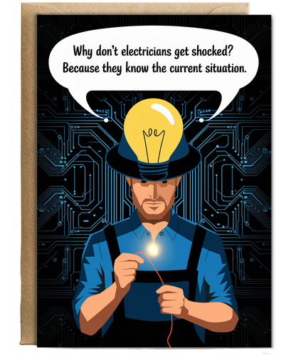 Why don’t electricians get shocked? Because they know the current situation.