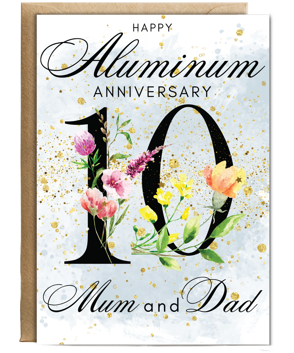 A5 Aluminum anniversary mum and dad