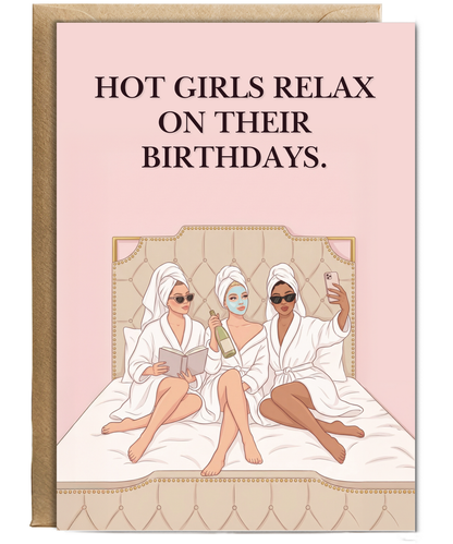 Hot girls relax on their birthdays