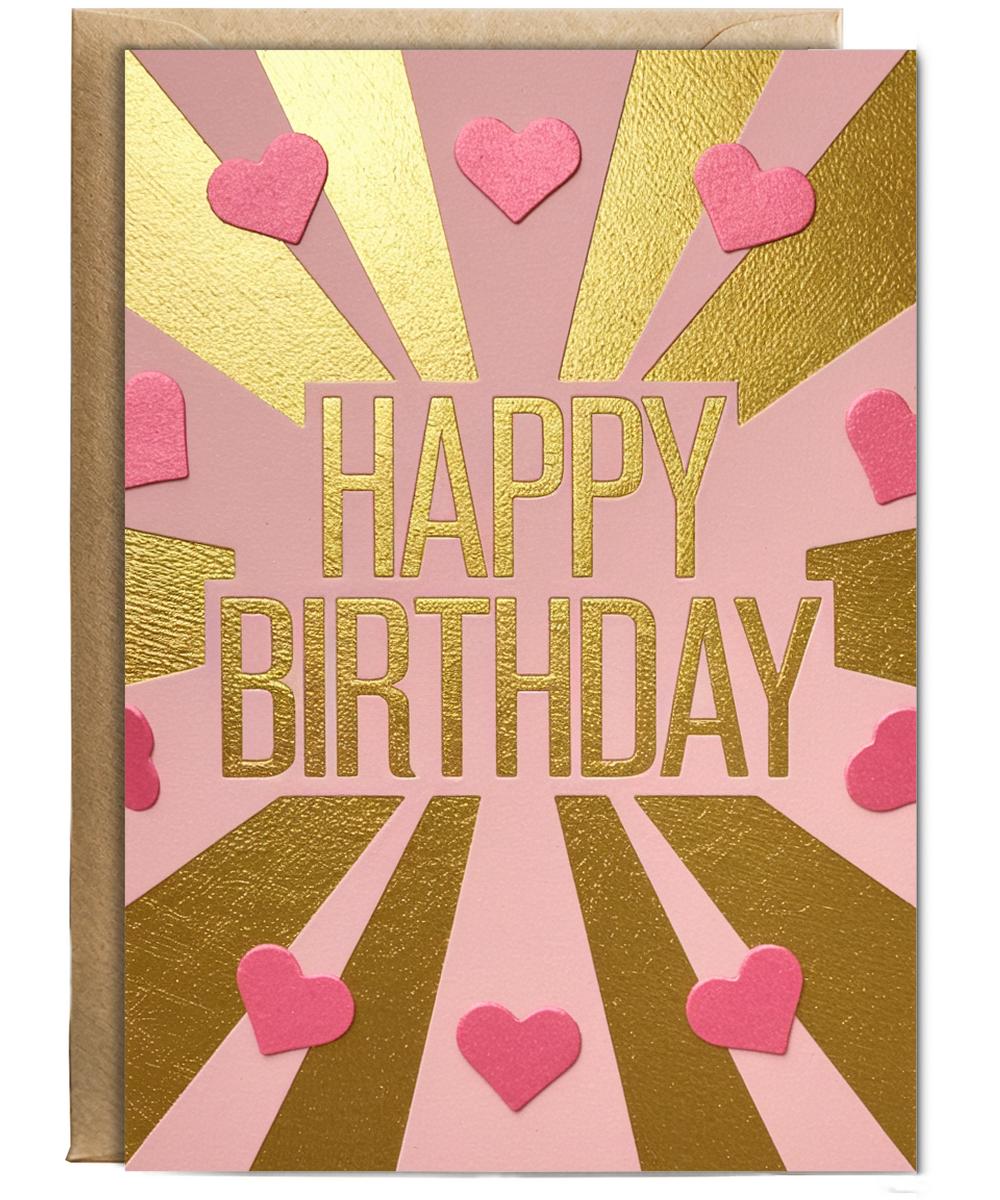Glamorous Gold and Pink Design