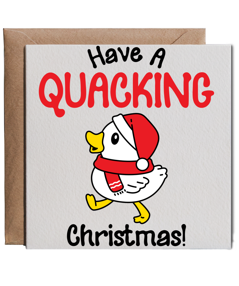Funny Duck Holiday Pun Have a Quacking Christmas