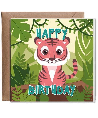Happy Birthday Jungle Tiger