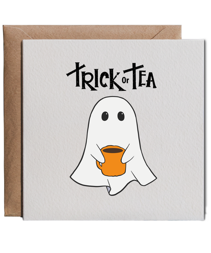 Trick or Tea Cute Halloween Ghost for Tea Lovers