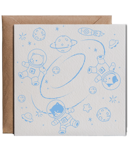 Space Cats with Planets and Stars for Cat Lover