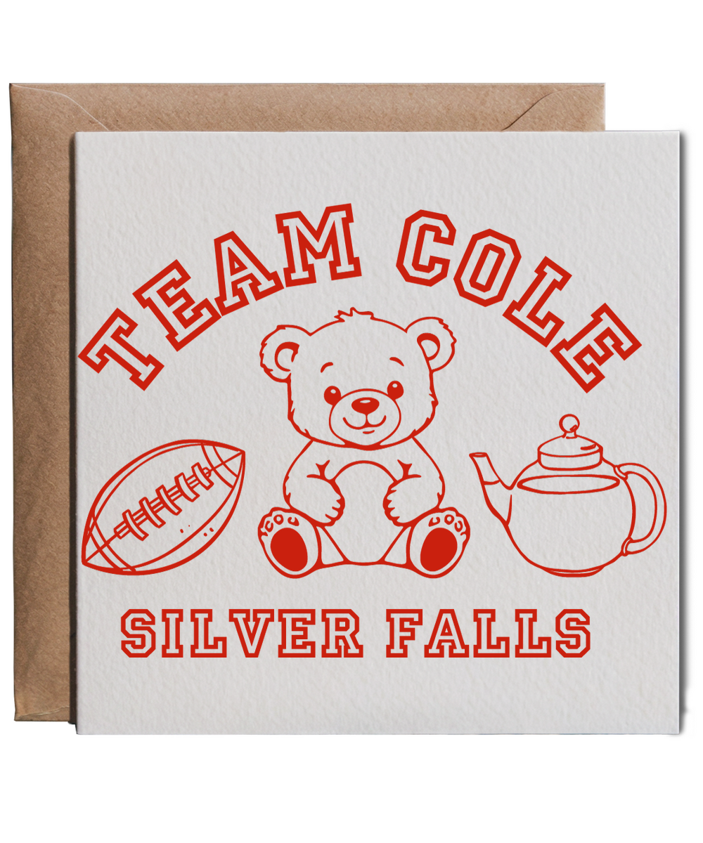 Team Cole Silver Springs Book Boyfriend